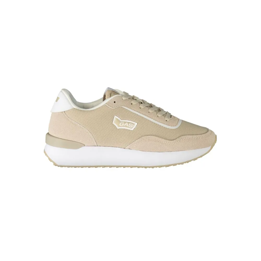 Gas Women's Beige Polyester Sneaker