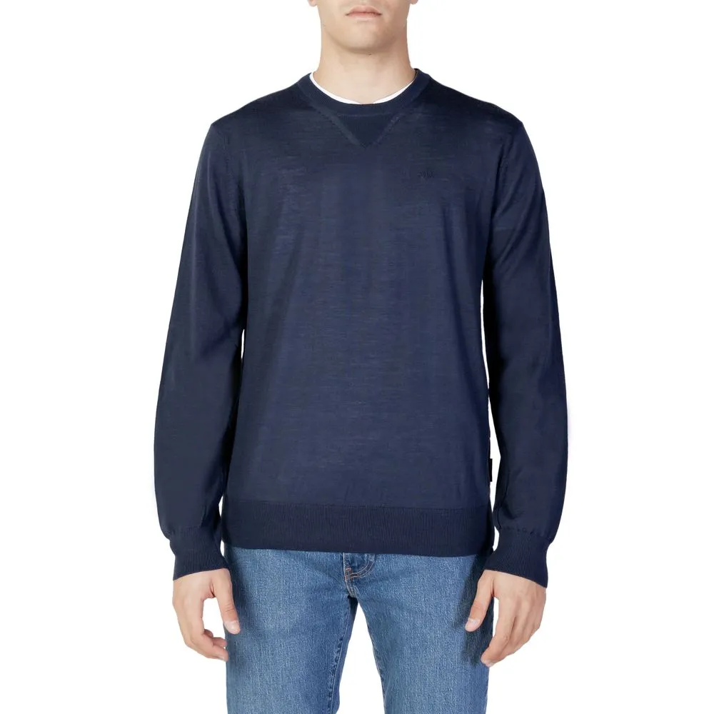 Armani Exchange Men's Blue Wool Sweater