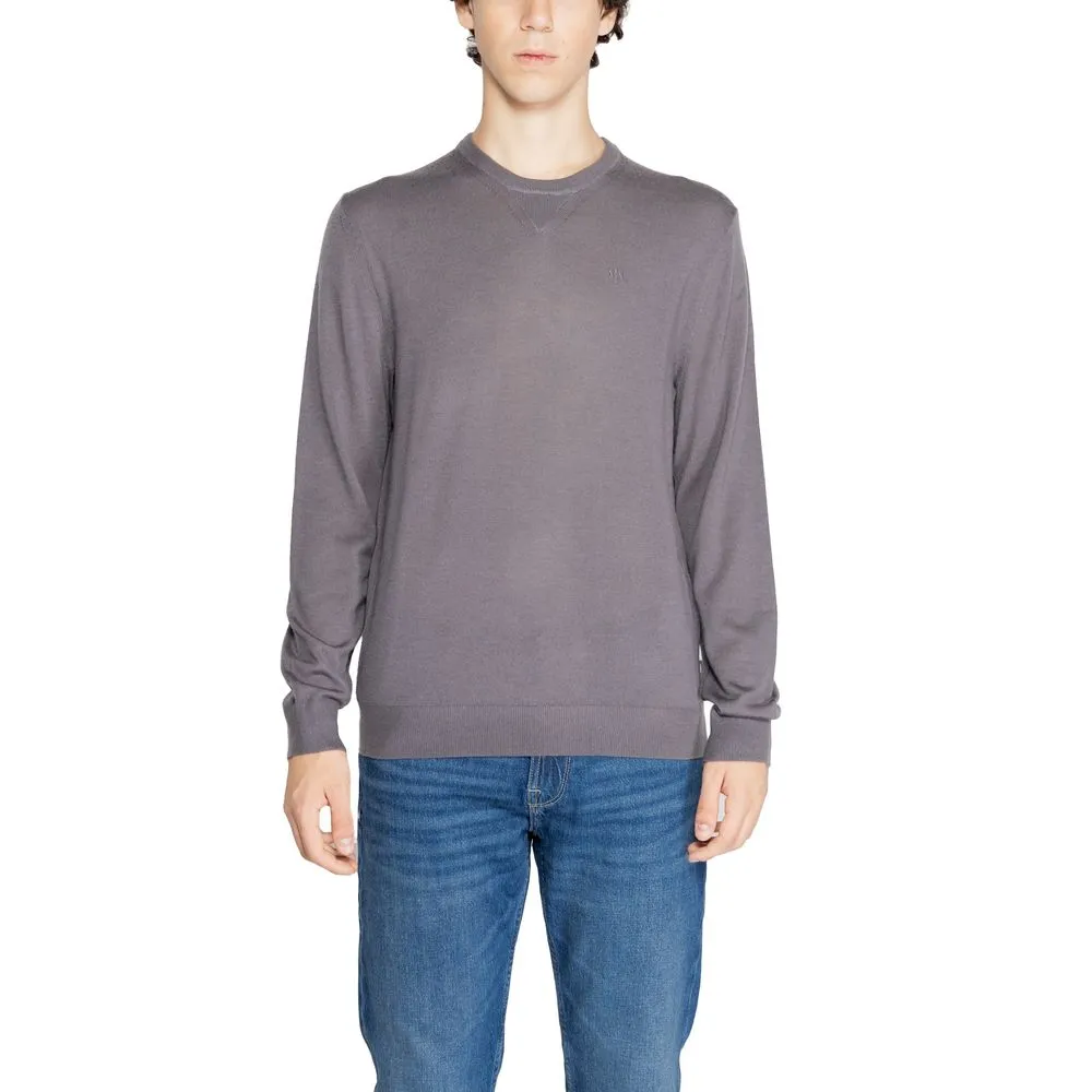Armani Exchange Men's Gray Wool Sweater