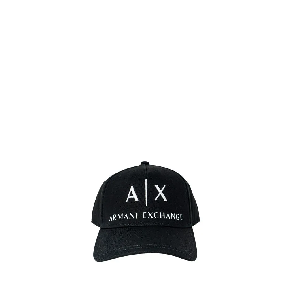 Armani Exchange Men's Black Cotton Hats & Cap