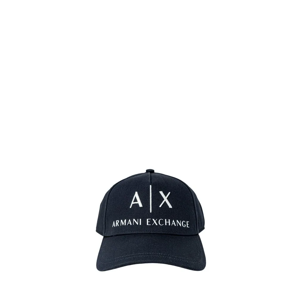 Armani Exchange Men's Blue Cotton Hats & Cap