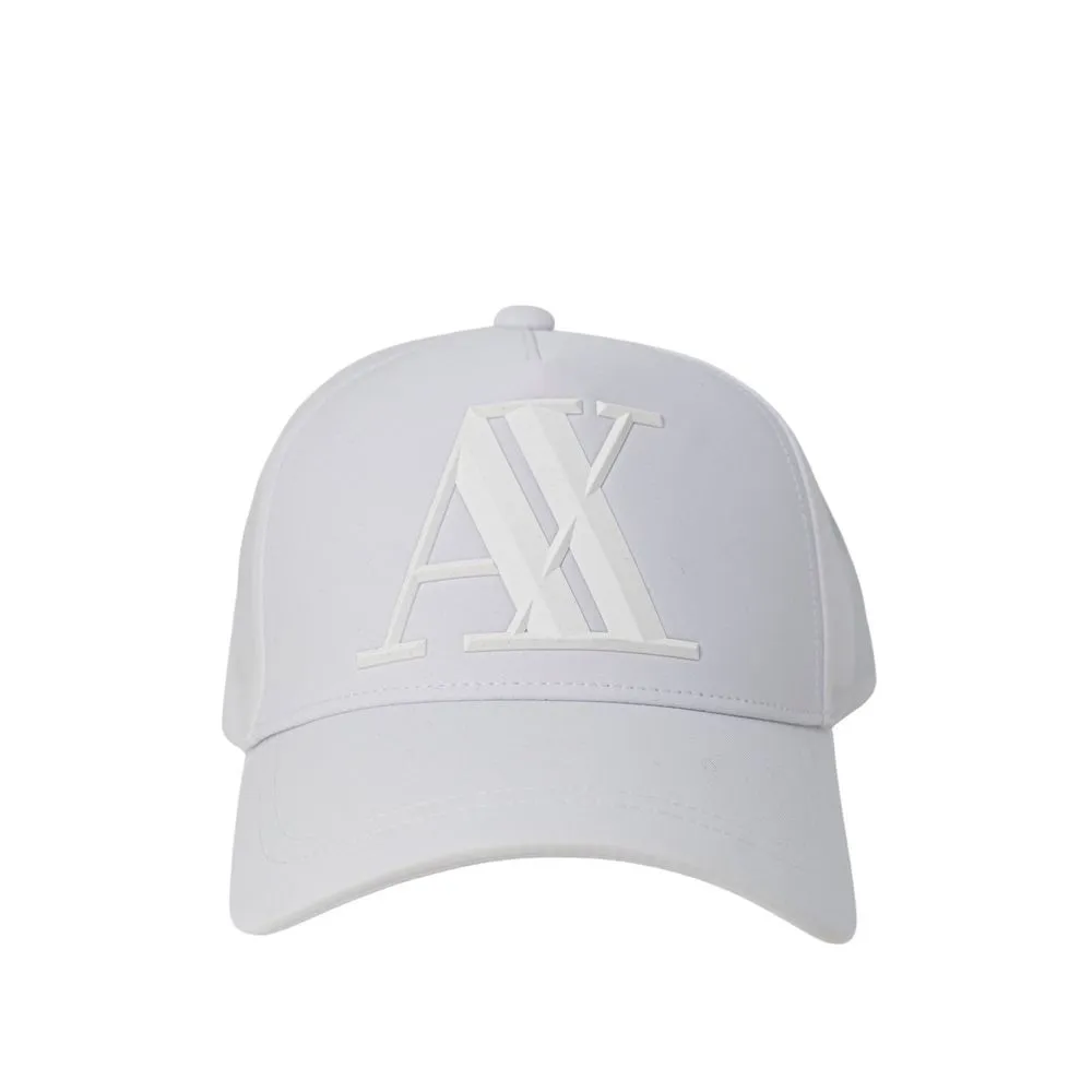 Armani Exchange Men's White Cotton Hats & Cap