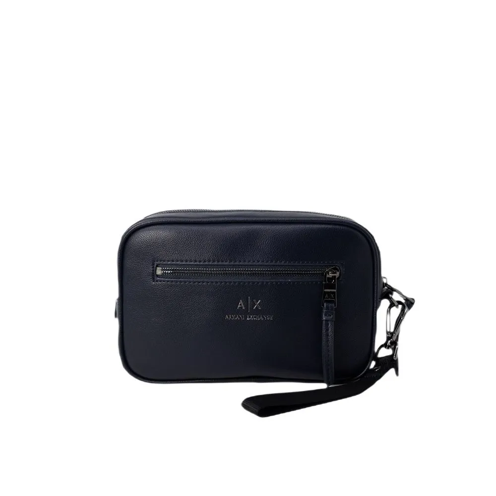 Armani Exchange Men's Blue Polyester Luggage And Travel