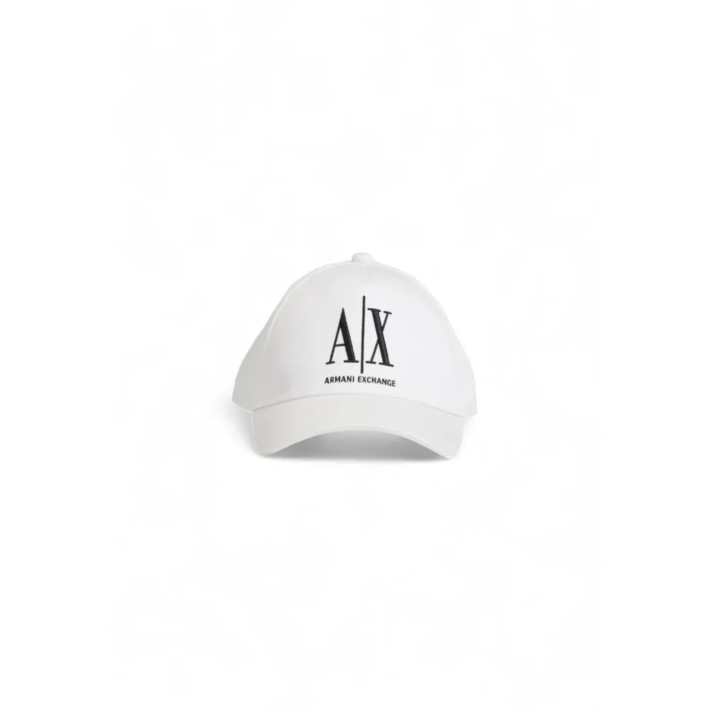 Armani Exchange Men's White Cotton Hats & Cap