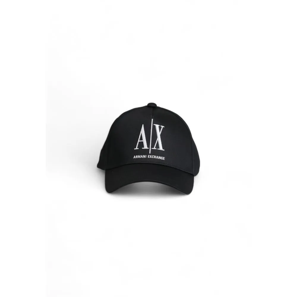 Armani Exchange Men's Black Cotton Hats & Cap