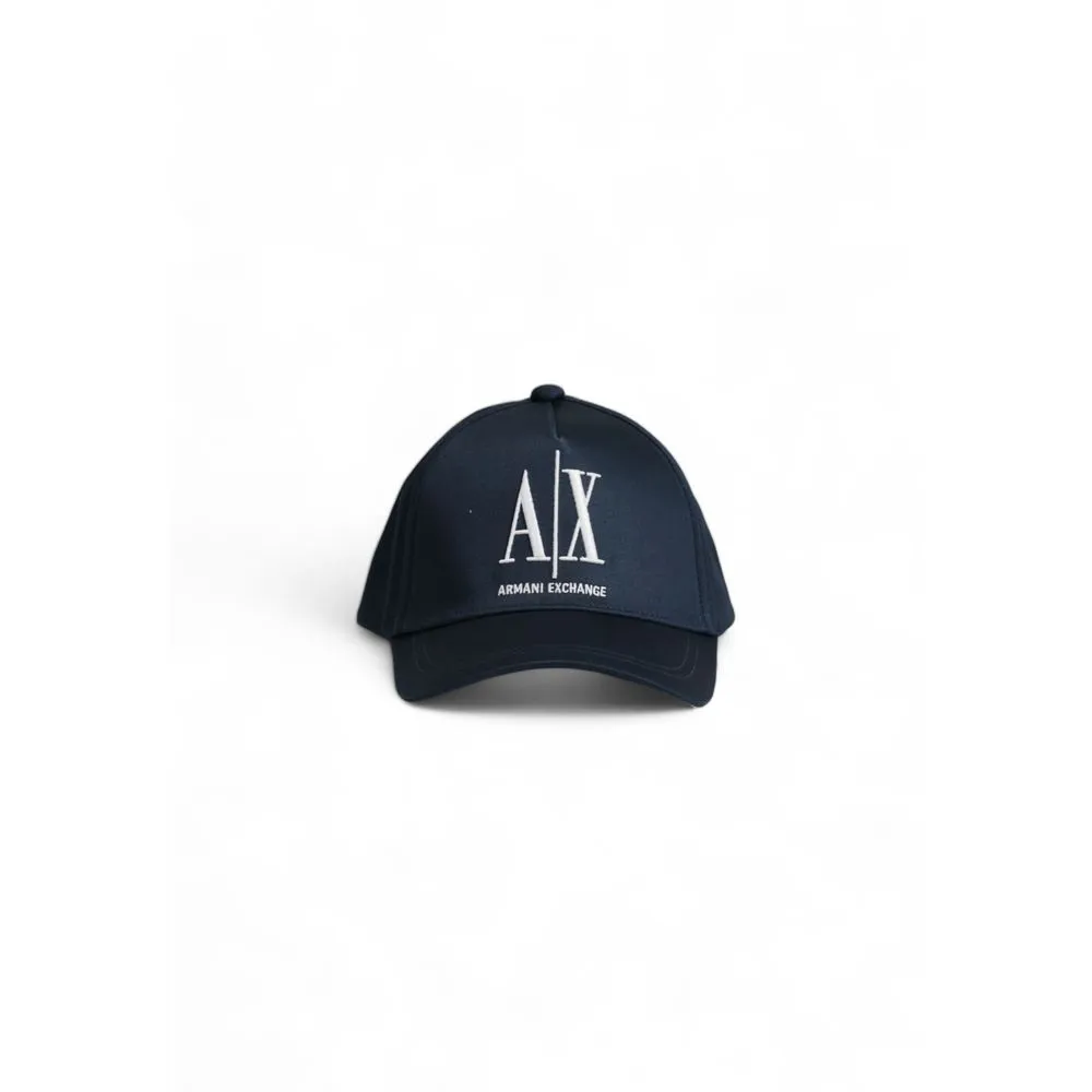 Armani Exchange Men's Blue Cotton Hats & Cap