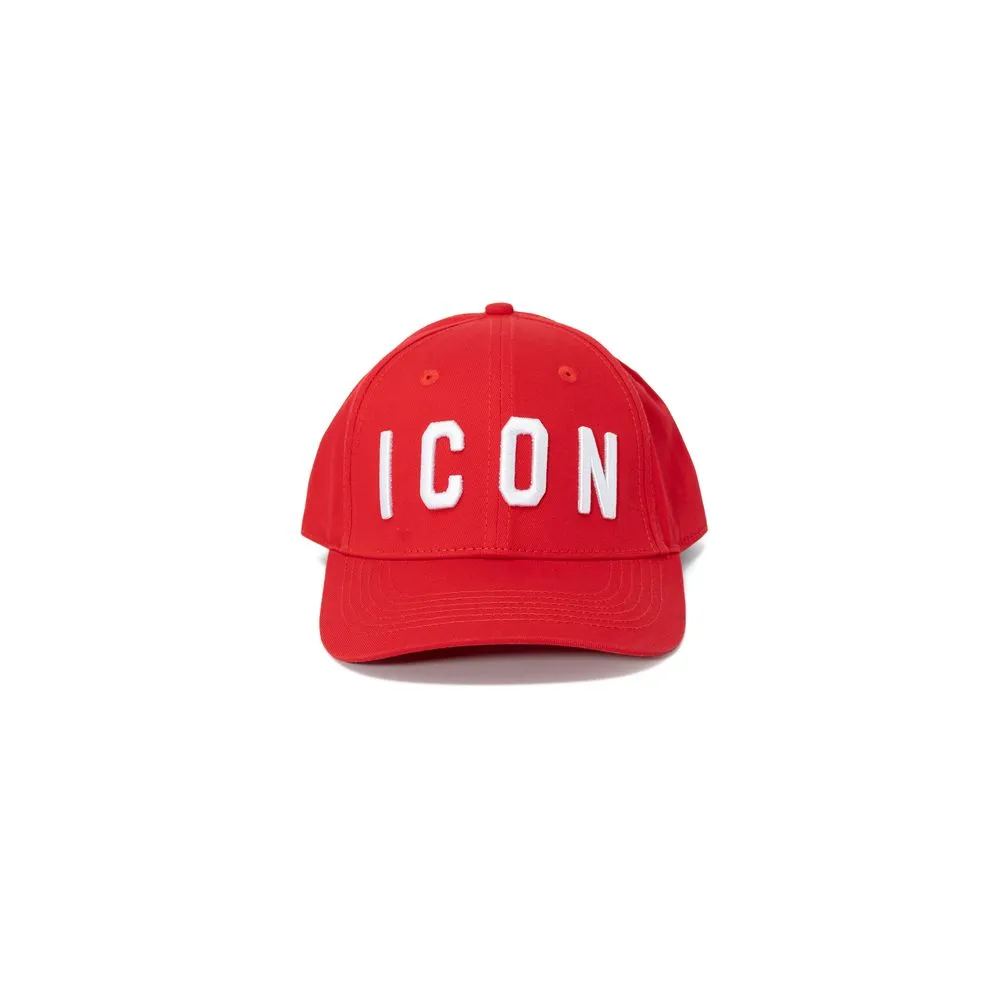 Icon Men's Red Cotton Hats & Cap