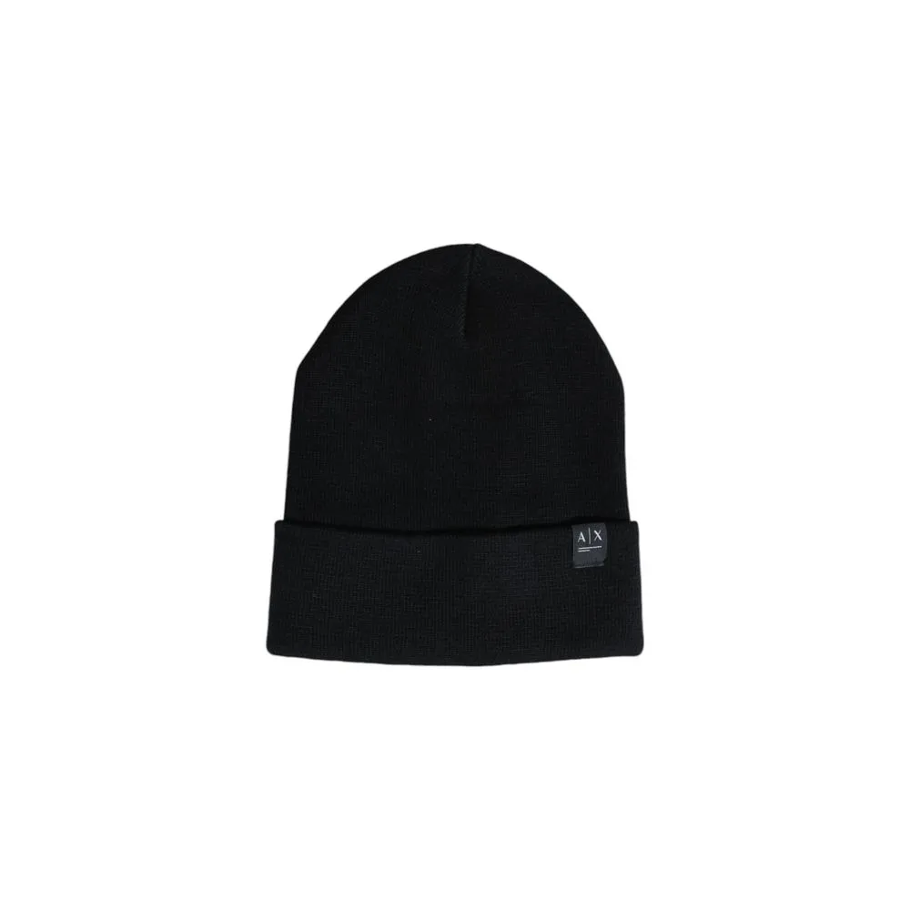 Armani Exchange Men's Black Polyester Hats & Cap