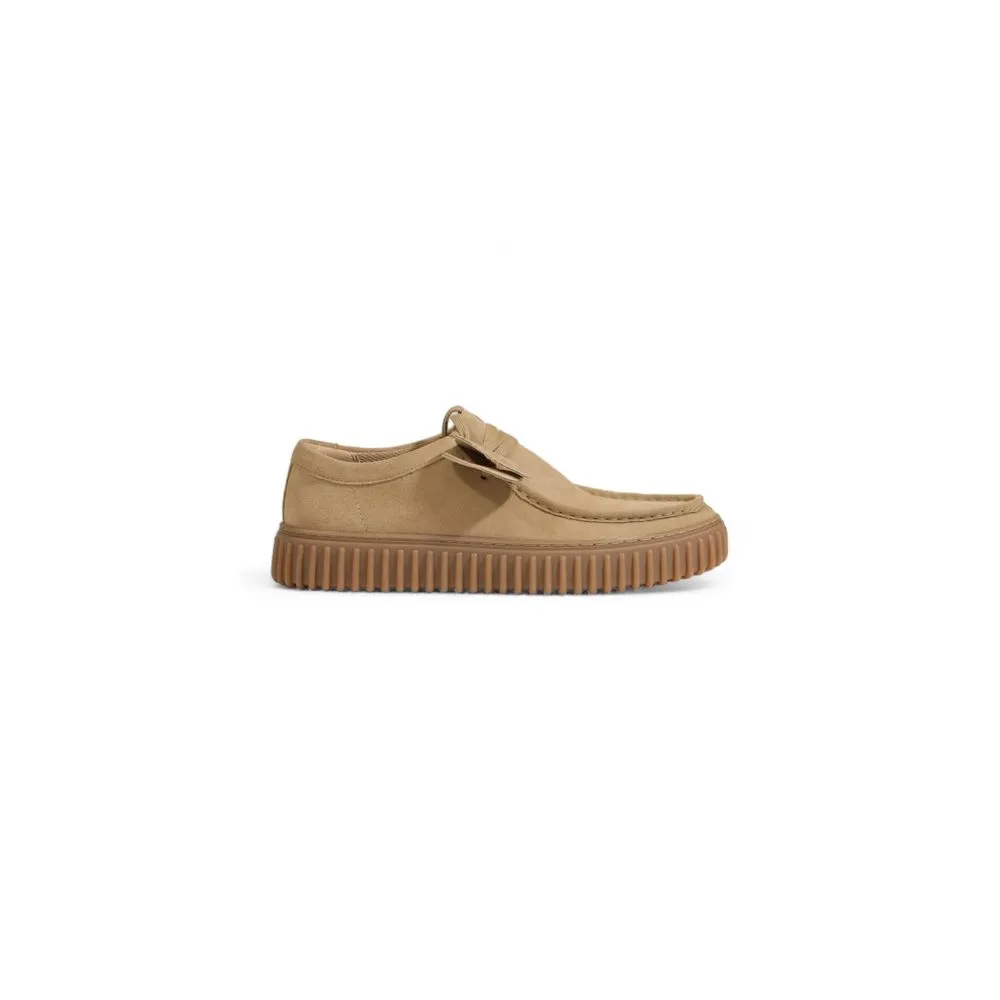 Clarks Men's Beige Suede Leather Casual