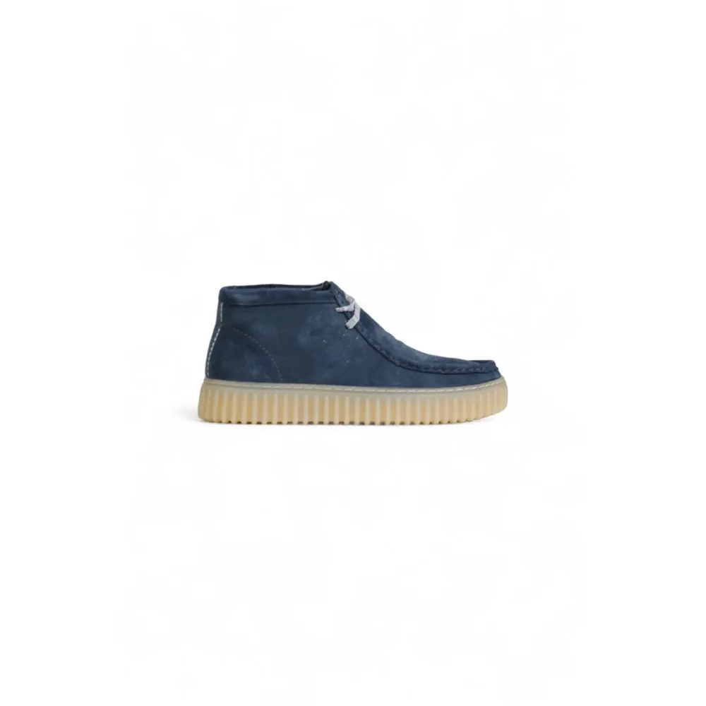 Clarks Men's Blue Suede Leather Casual
