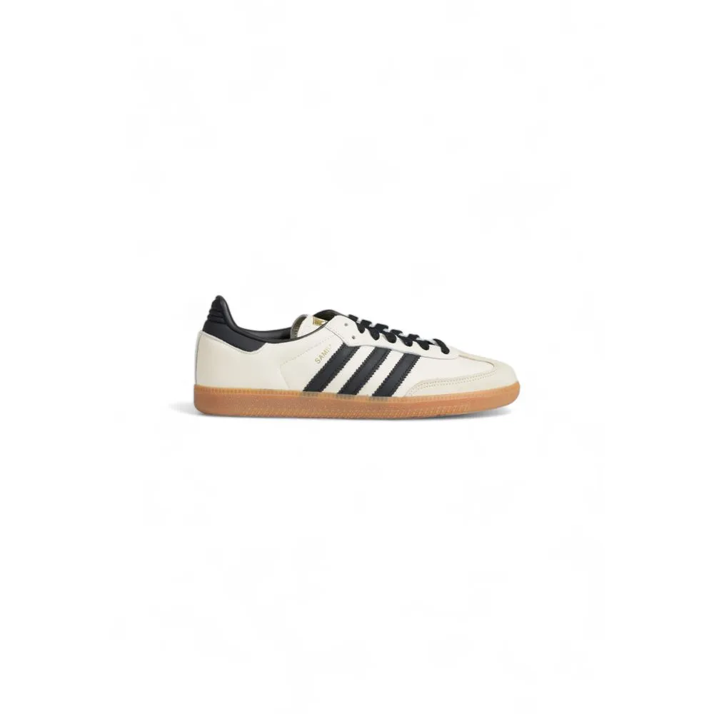 Adidas Men's Cream Leather Sneaker