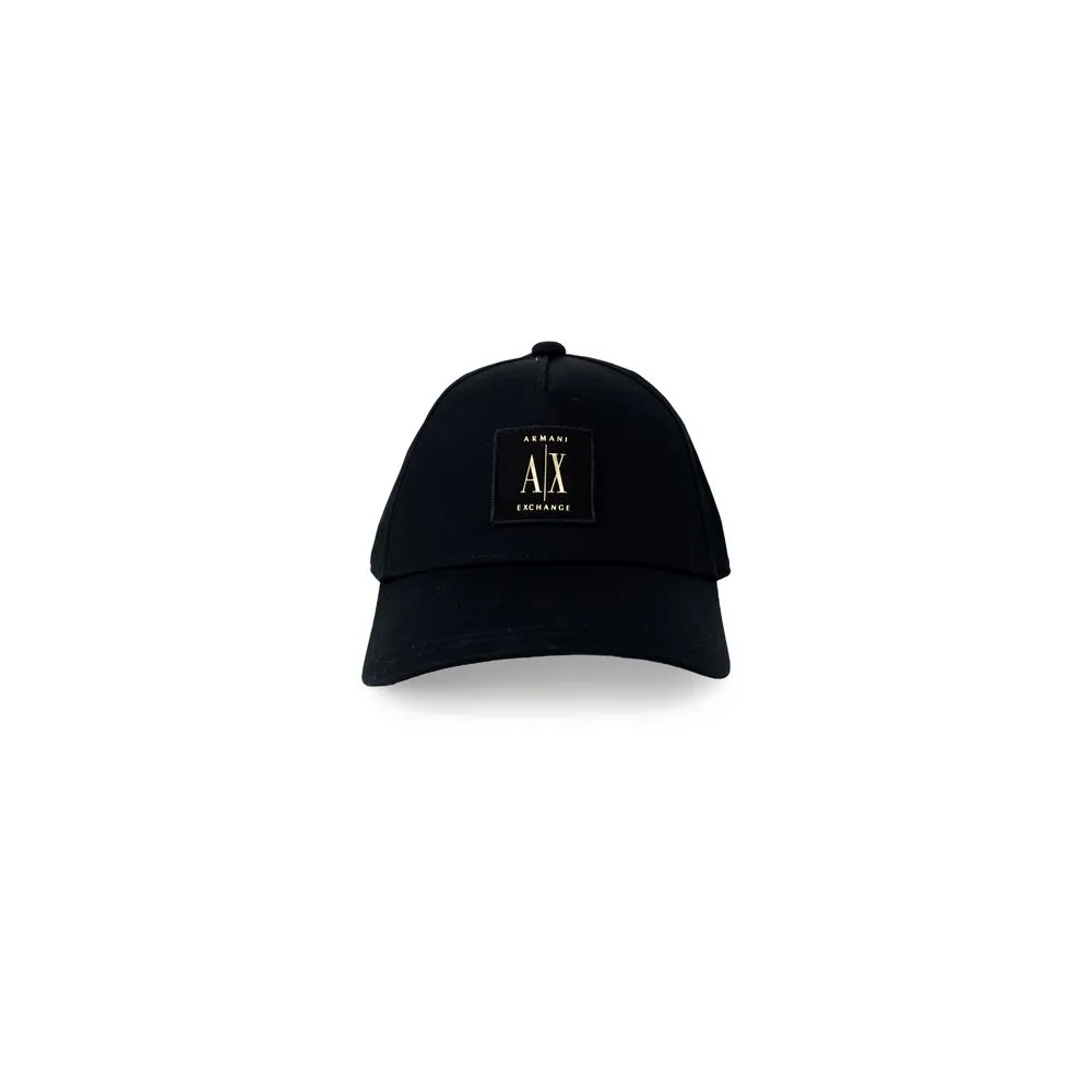 Armani Exchange Men's Black Cotton Hats & Cap