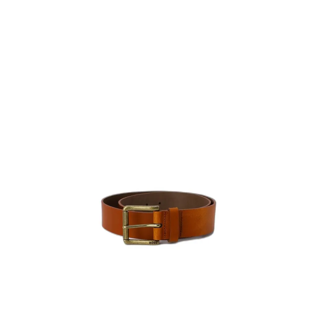 Hugo Boss Men's Beige Leather Belt