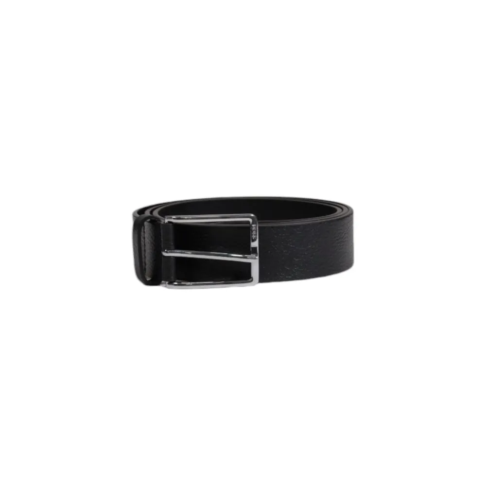 Hugo Boss Men's Black Leather Belt