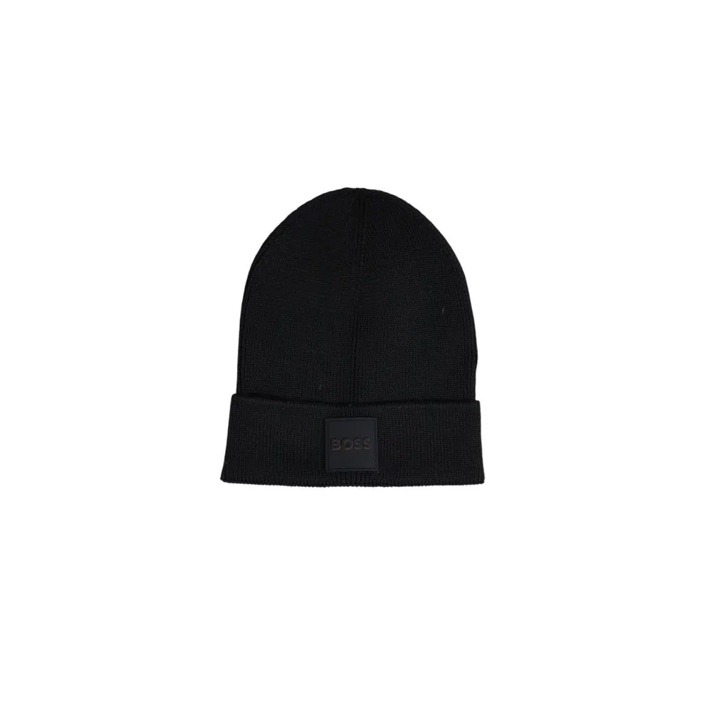 Hugo Boss Men's Black Wool Hats & Cap