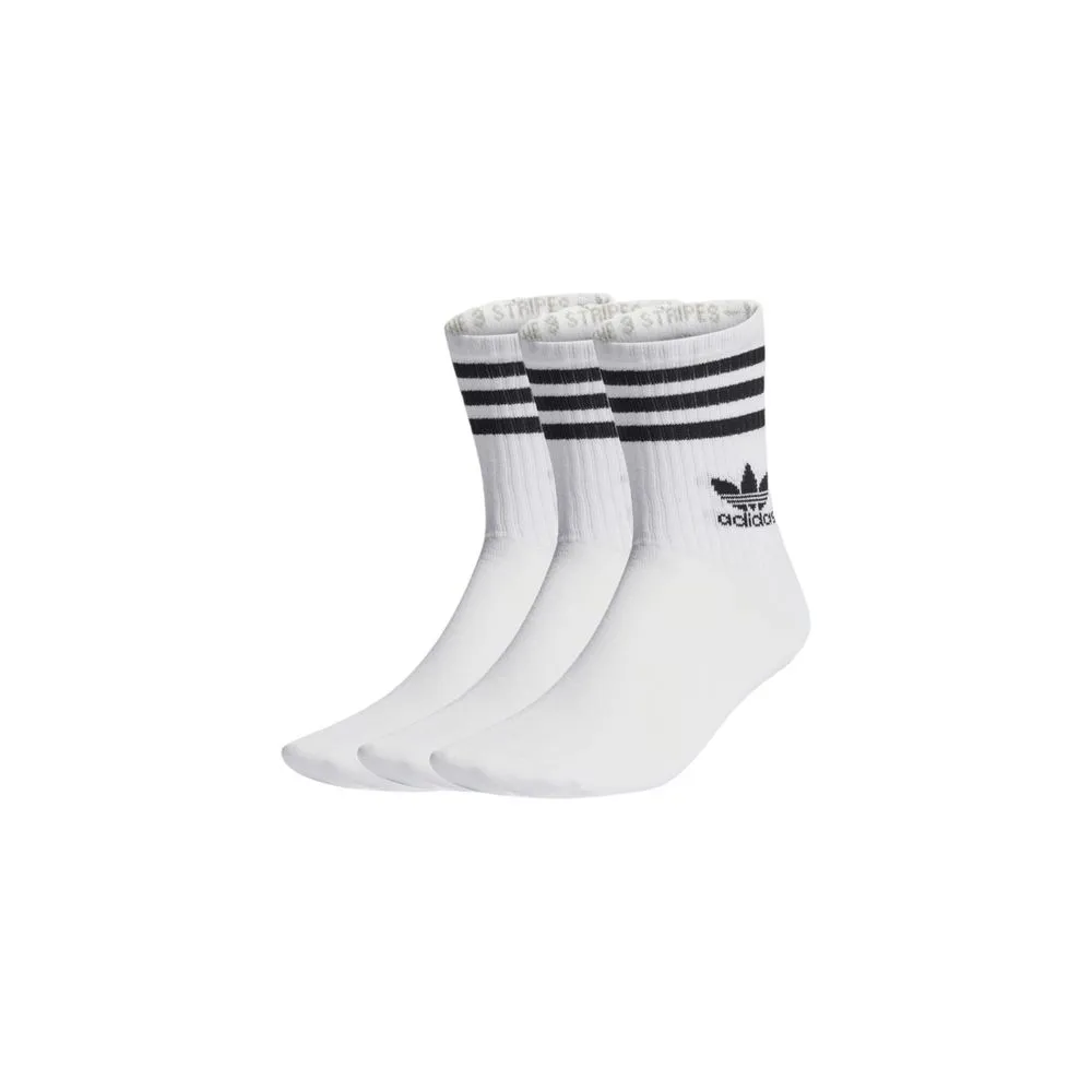 Adidas Men's White Cotton Sock