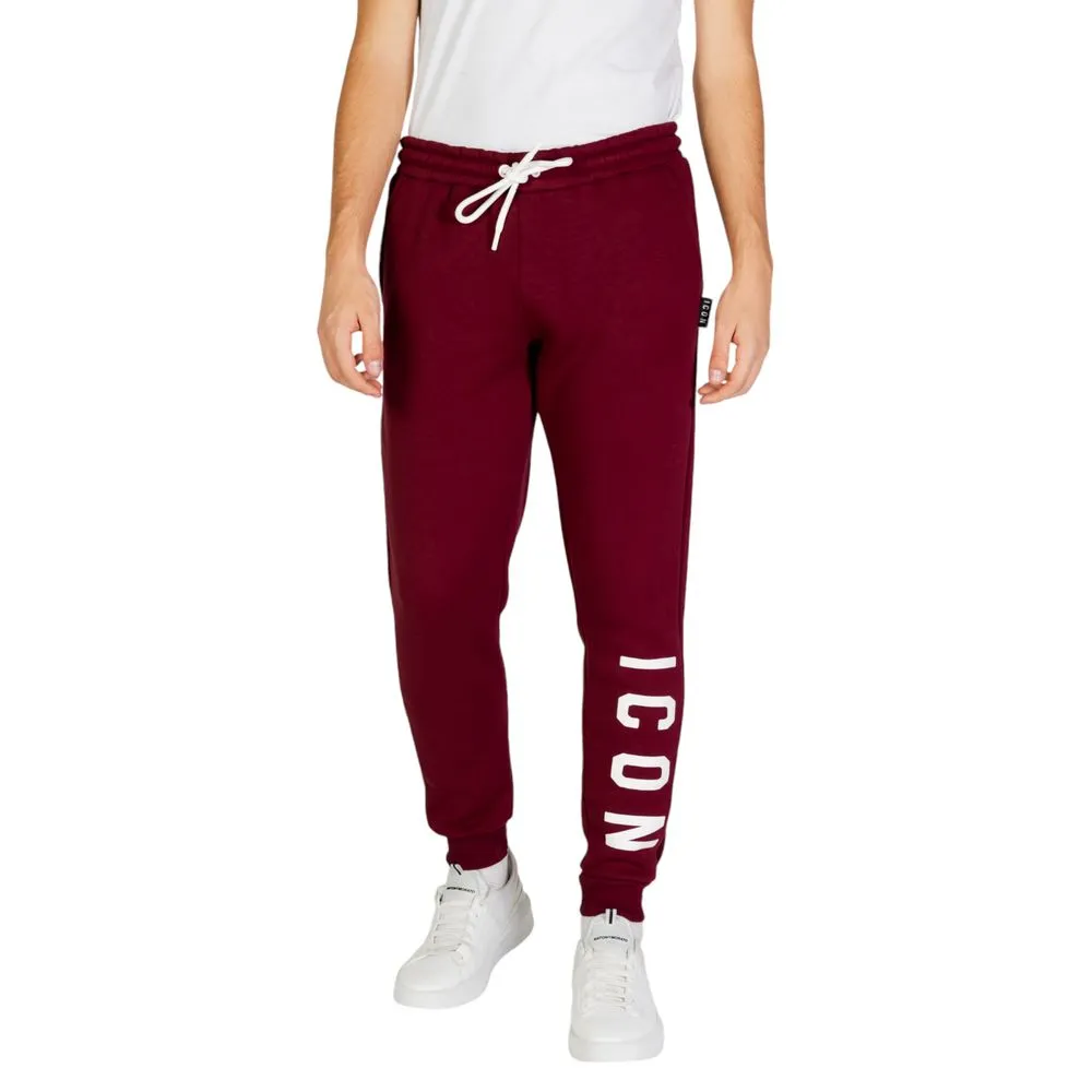 Icon Men's Bordeaux Cotton Jeans & Pant