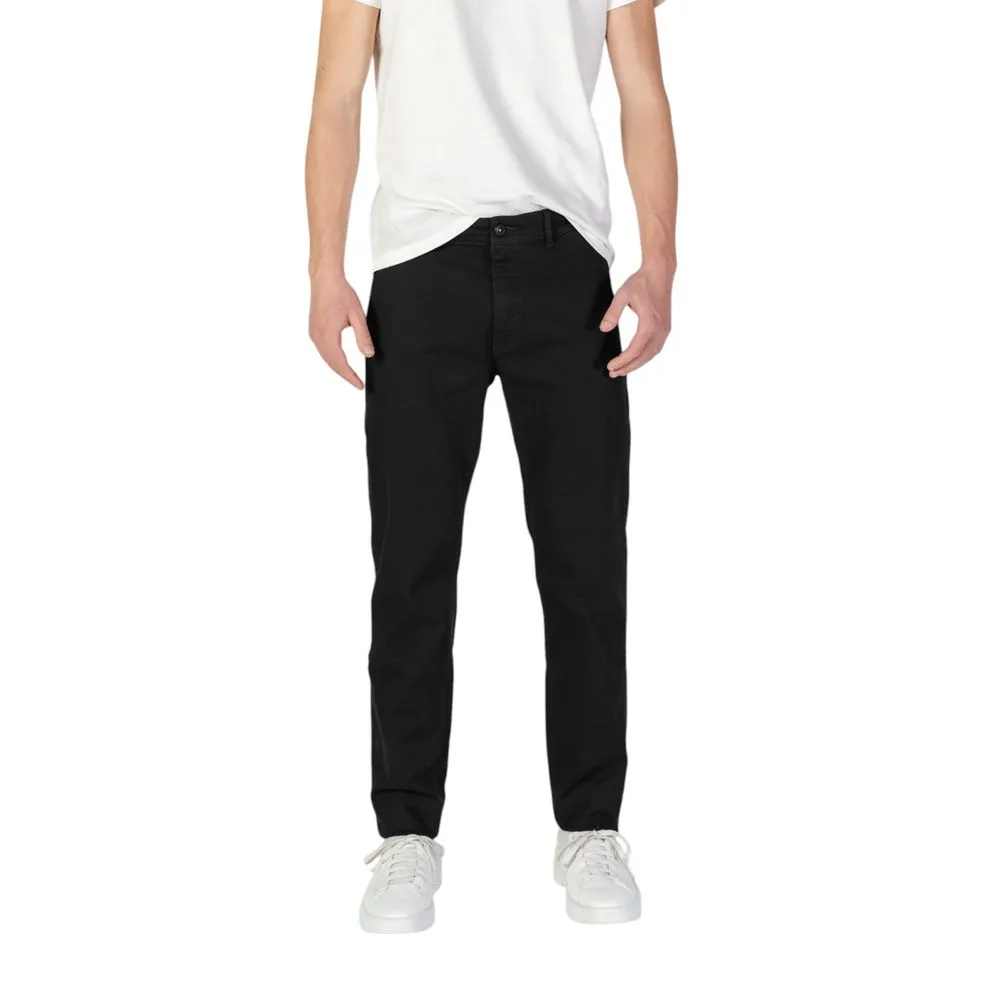 Hugo Boss Men's Black Cotton Jeans & Pant