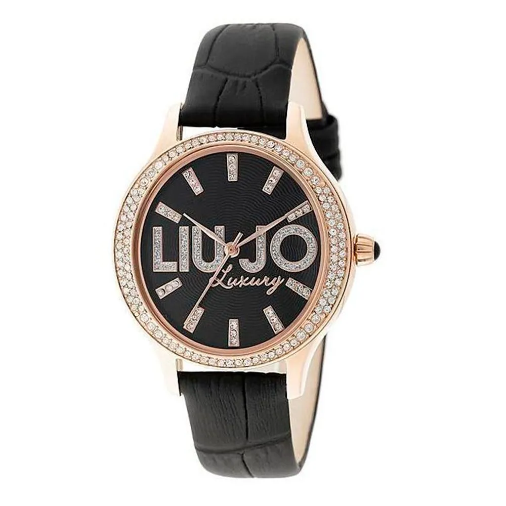 Liu Jo Women's Black Leather Watch