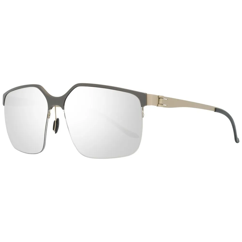 Mercedes Benz Men's Gray Metal Sunglasses