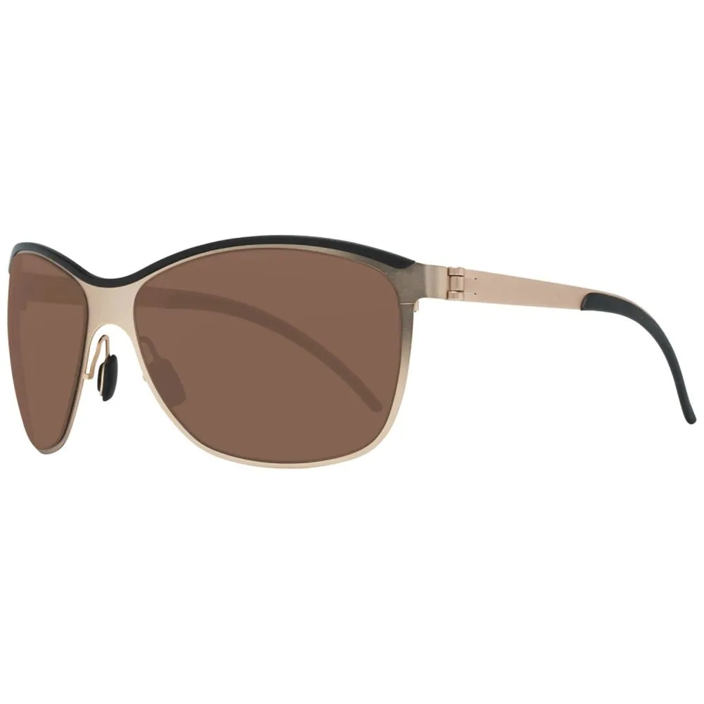 Mercedes Benz Men's Gold Metal Sunglasses