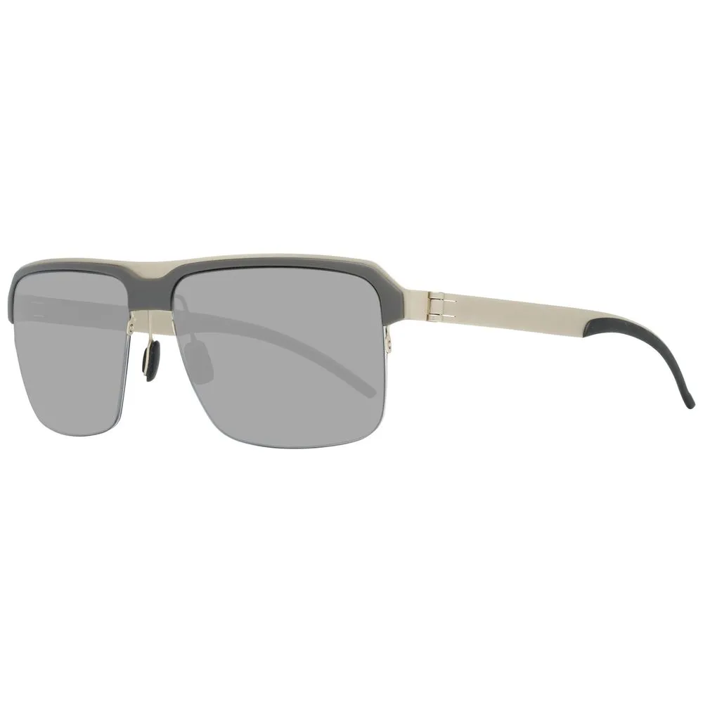 Mercedes Benz Men's Gray Metal Sunglasses