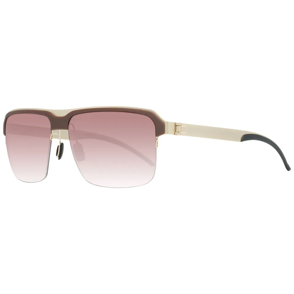 Mercedes Benz Men's Brown Metal Sunglasses