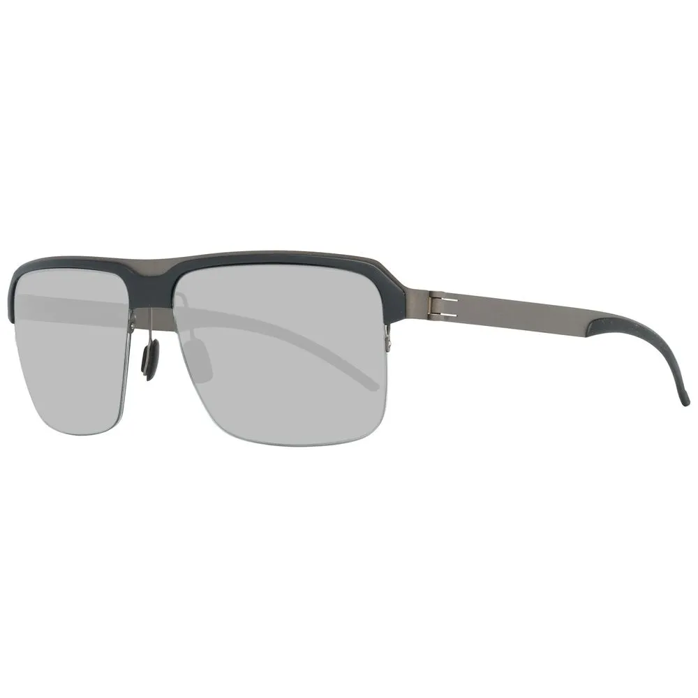 Mercedes Benz Men's Black Metal Sunglasses