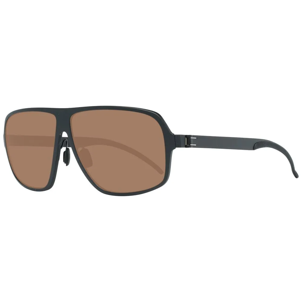Mercedes Benz Men's Black Metal Sunglasses
