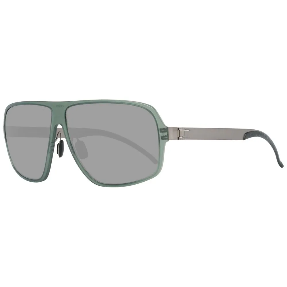 Mercedes Benz Men's Gray Metal Sunglasses