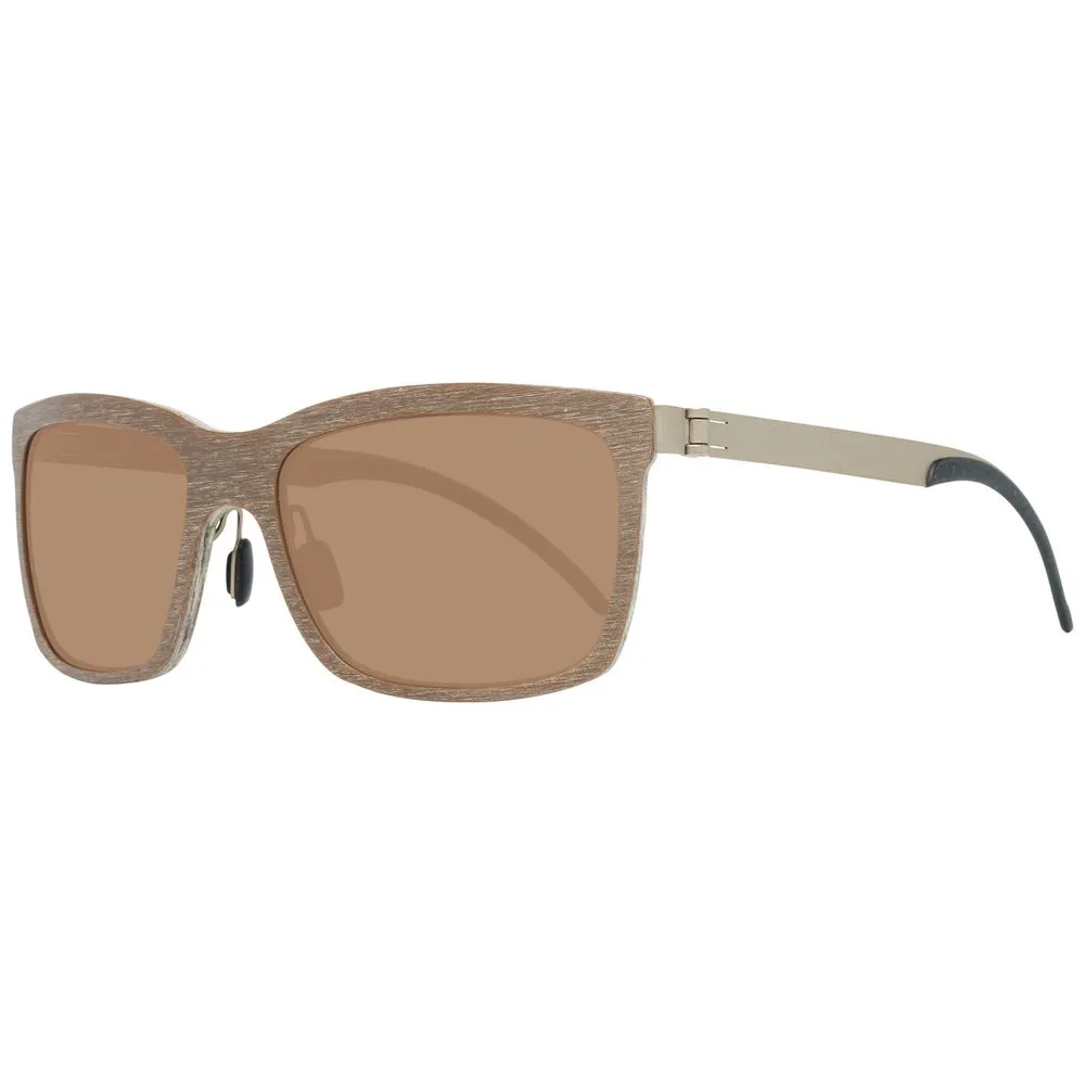 Mercedes Benz Men's Brown Metal Sunglasses