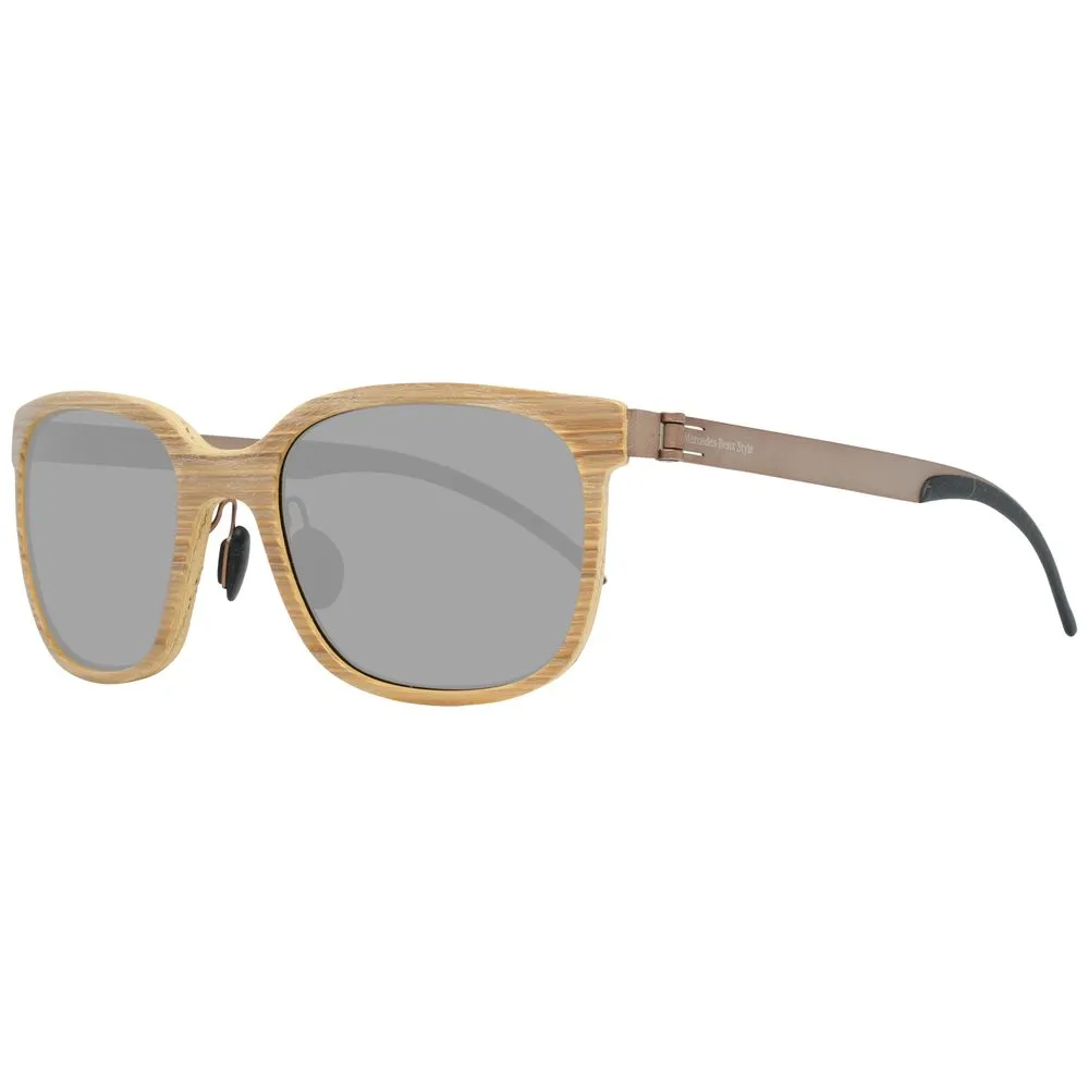 Mercedes Benz Men's Brown Metal Sunglasses