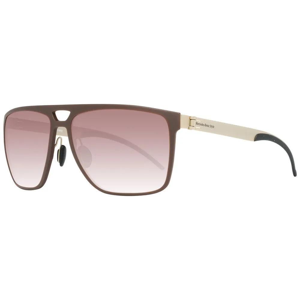 Mercedes Benz Men's Brown Metal Sunglasses