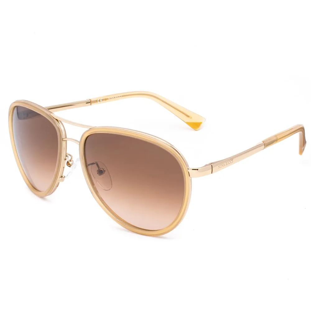 Nina Ricci Women's Gold Acetate Sunglasses