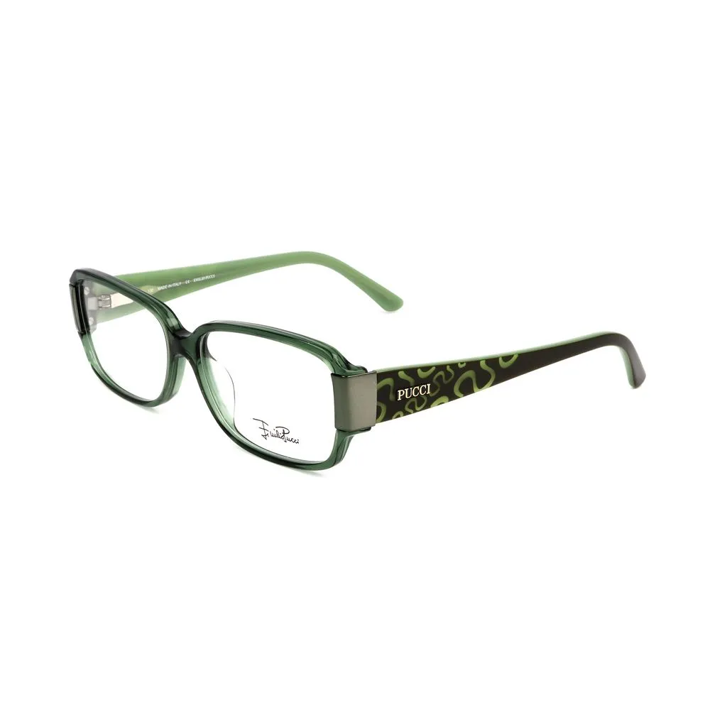 Emilio Pucci Women's Olive Plastic Frames