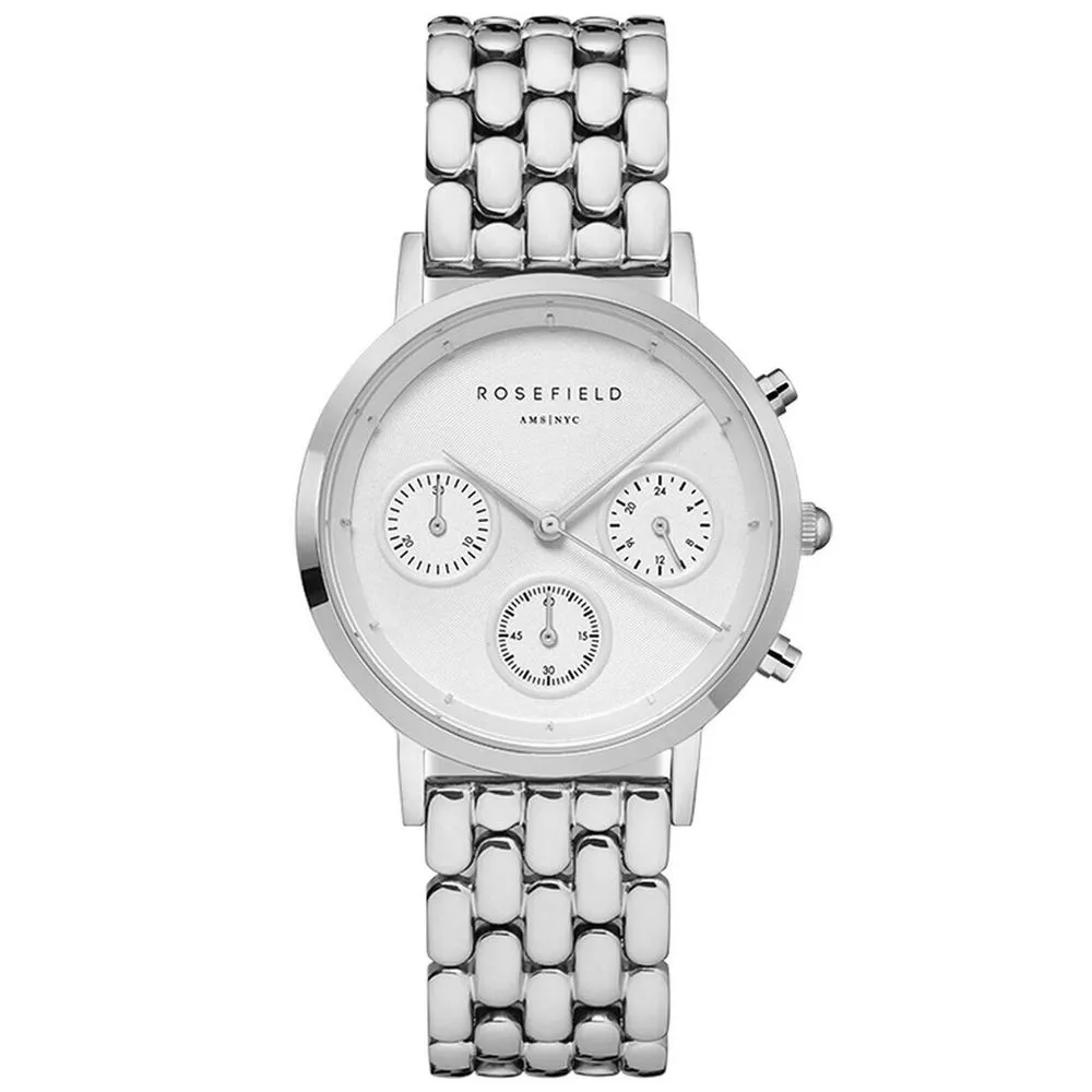 Rosefield Women's Silver Steel Watch