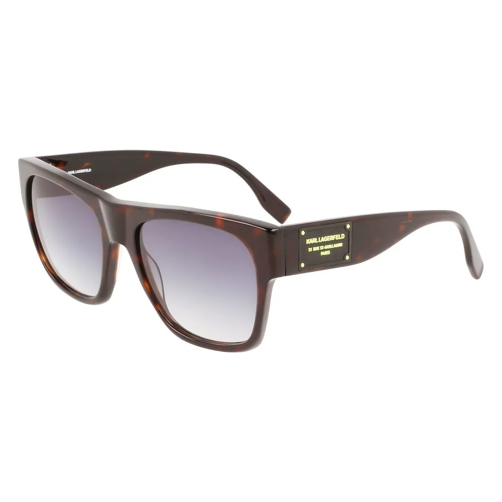 Karl Lagerfeld Unisex Brown Acetate Sunglasses