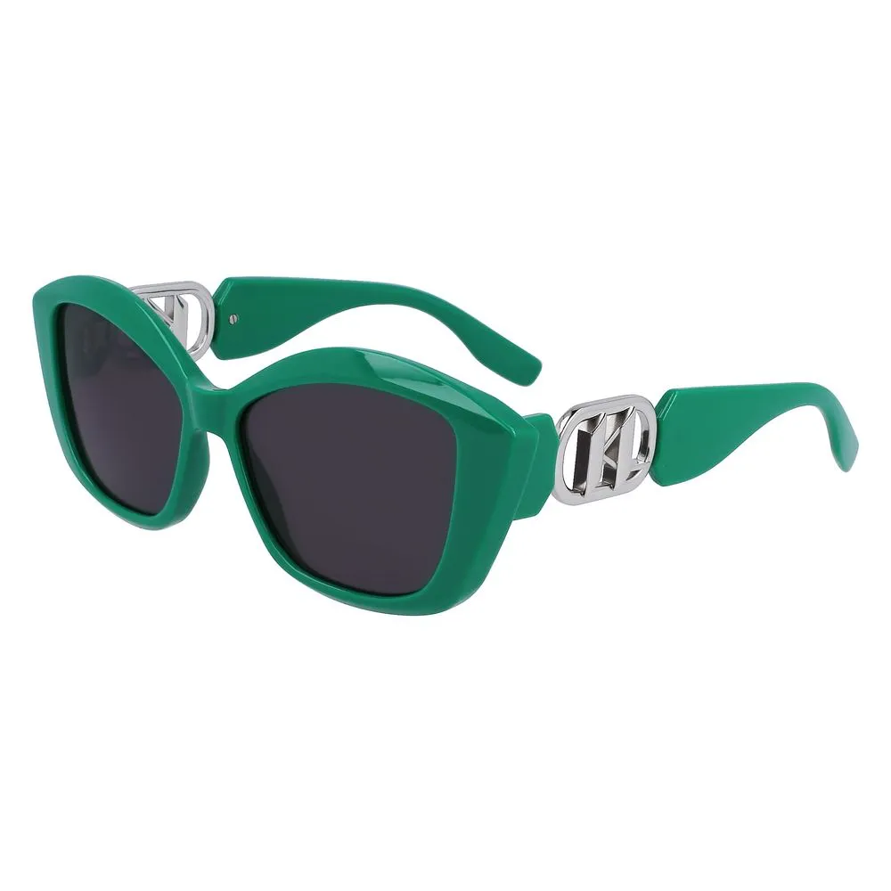 Karl Lagerfeld Women's Green Injected Sunglasses