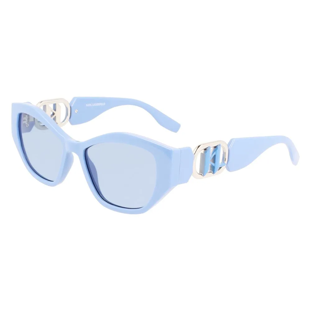 Karl Lagerfeld Women's Blue Injected Sunglasses