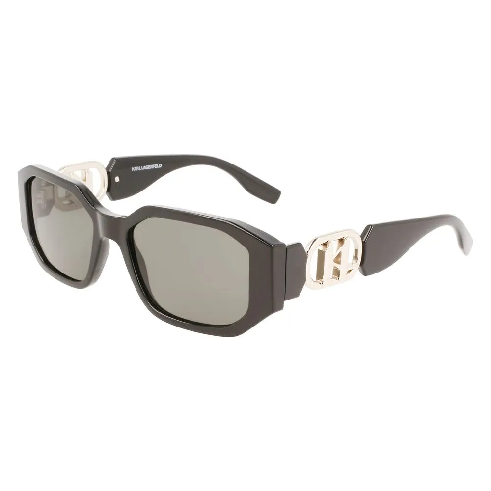 Karl Lagerfeld Women's Black Injected Sunglasses