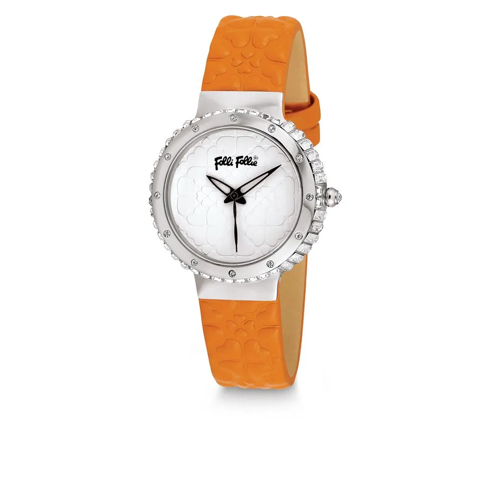 Folli Follie Women's Orange Leather Watch