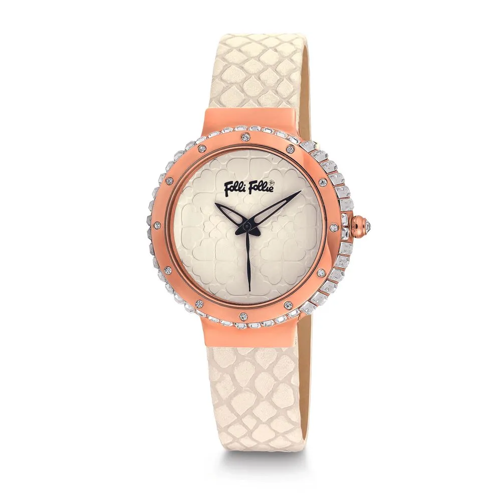 Folli Follie Women's White Leather Watch