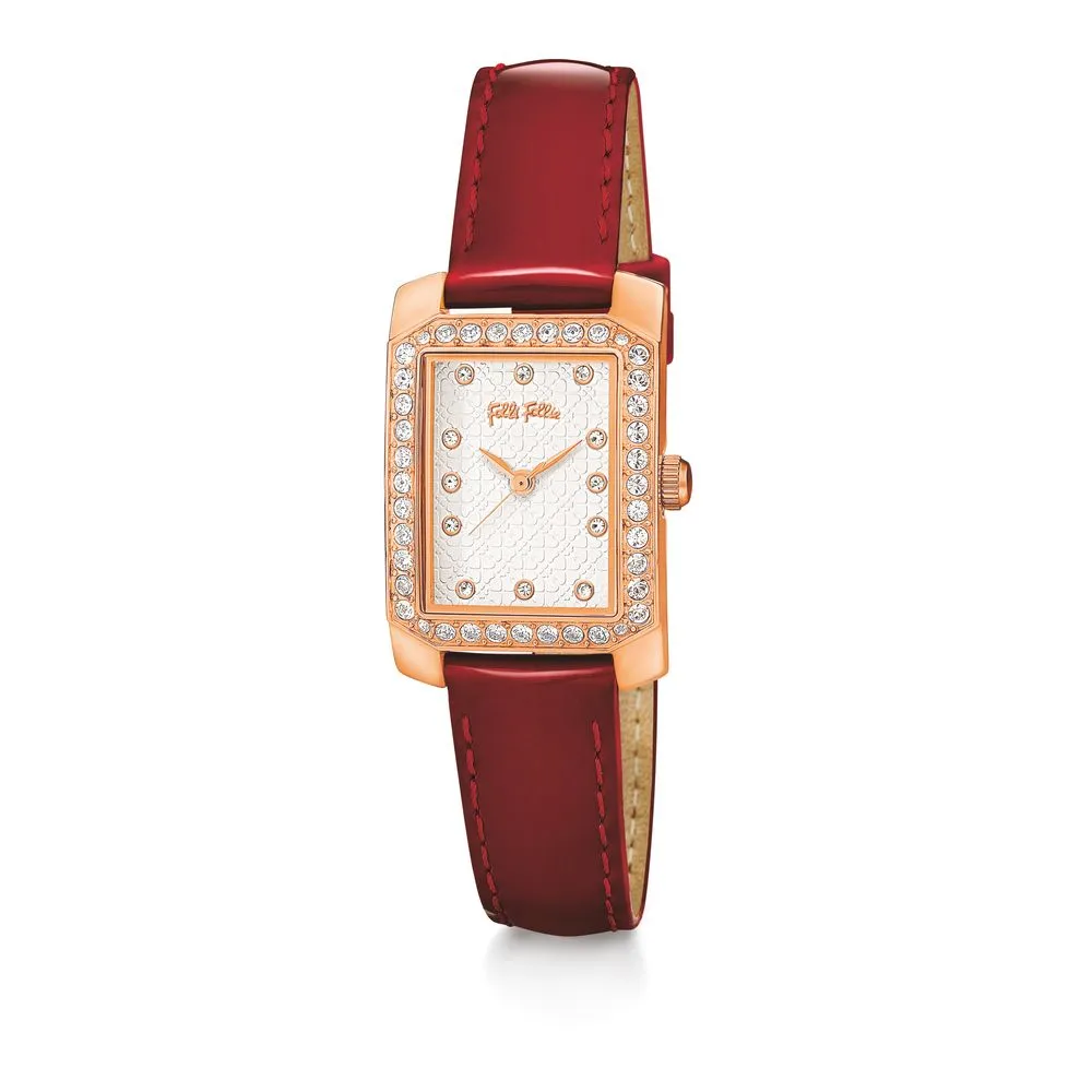 Folli Follie Women's Red Leather Watch
