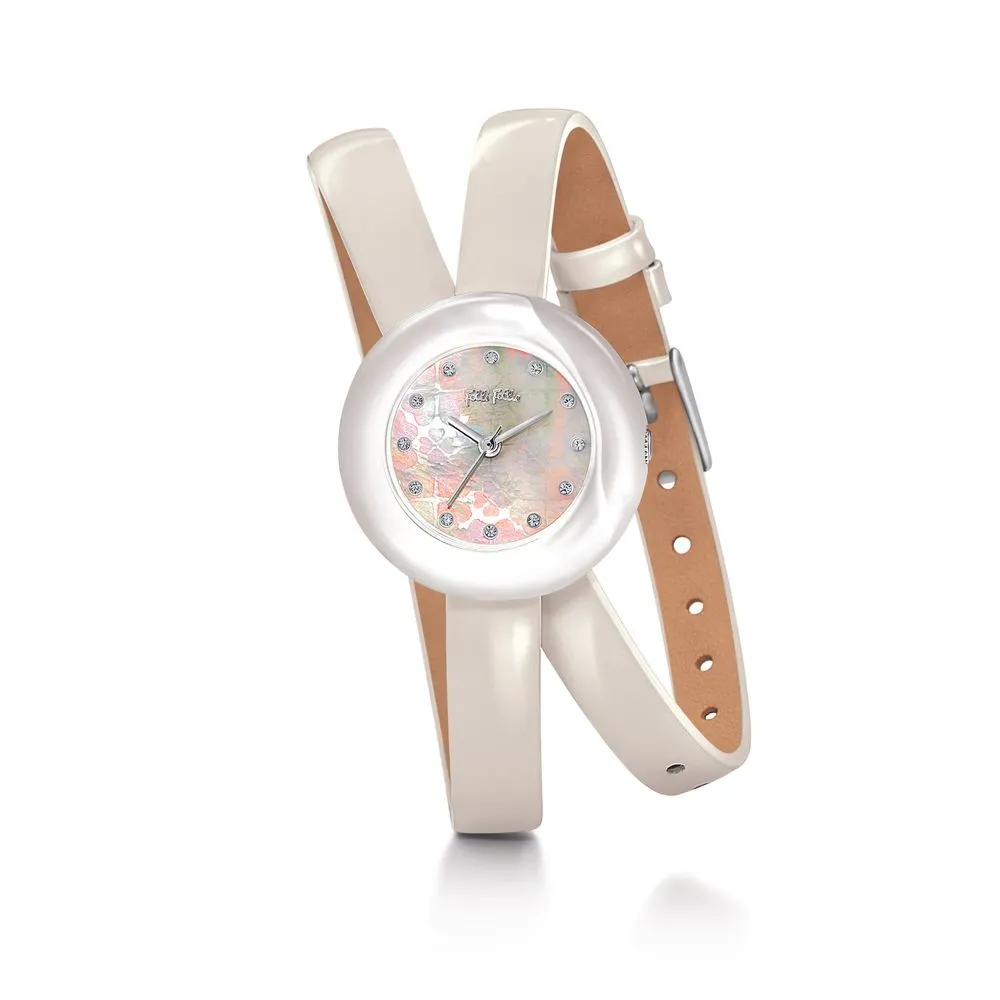 Folli Follie Women's White Leather Watch