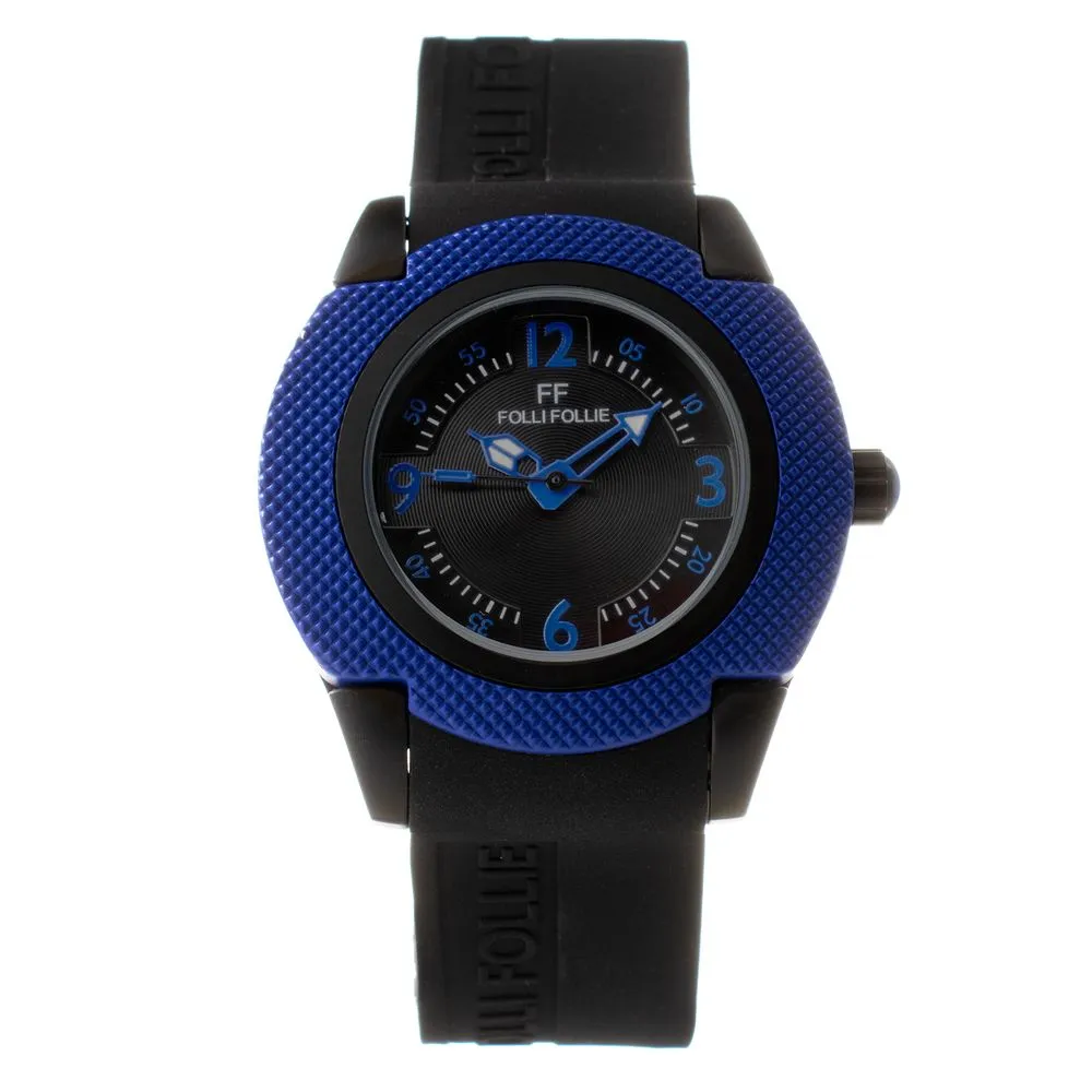 Folli Follie Women's Black Silicone Watch