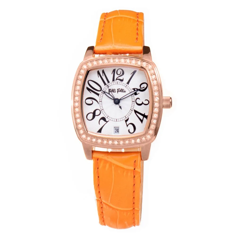 Folli Follie Women's Orange Leather Watch