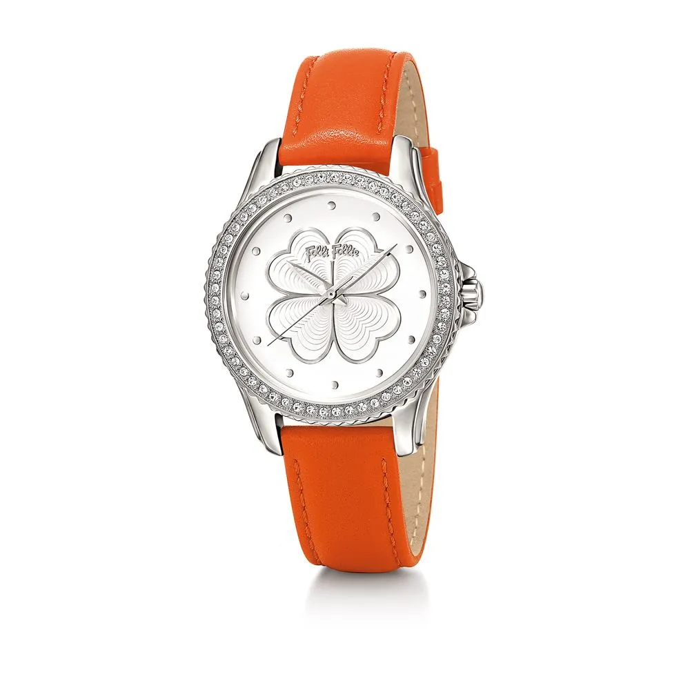 Folli Follie Women's Orange Leather Watch