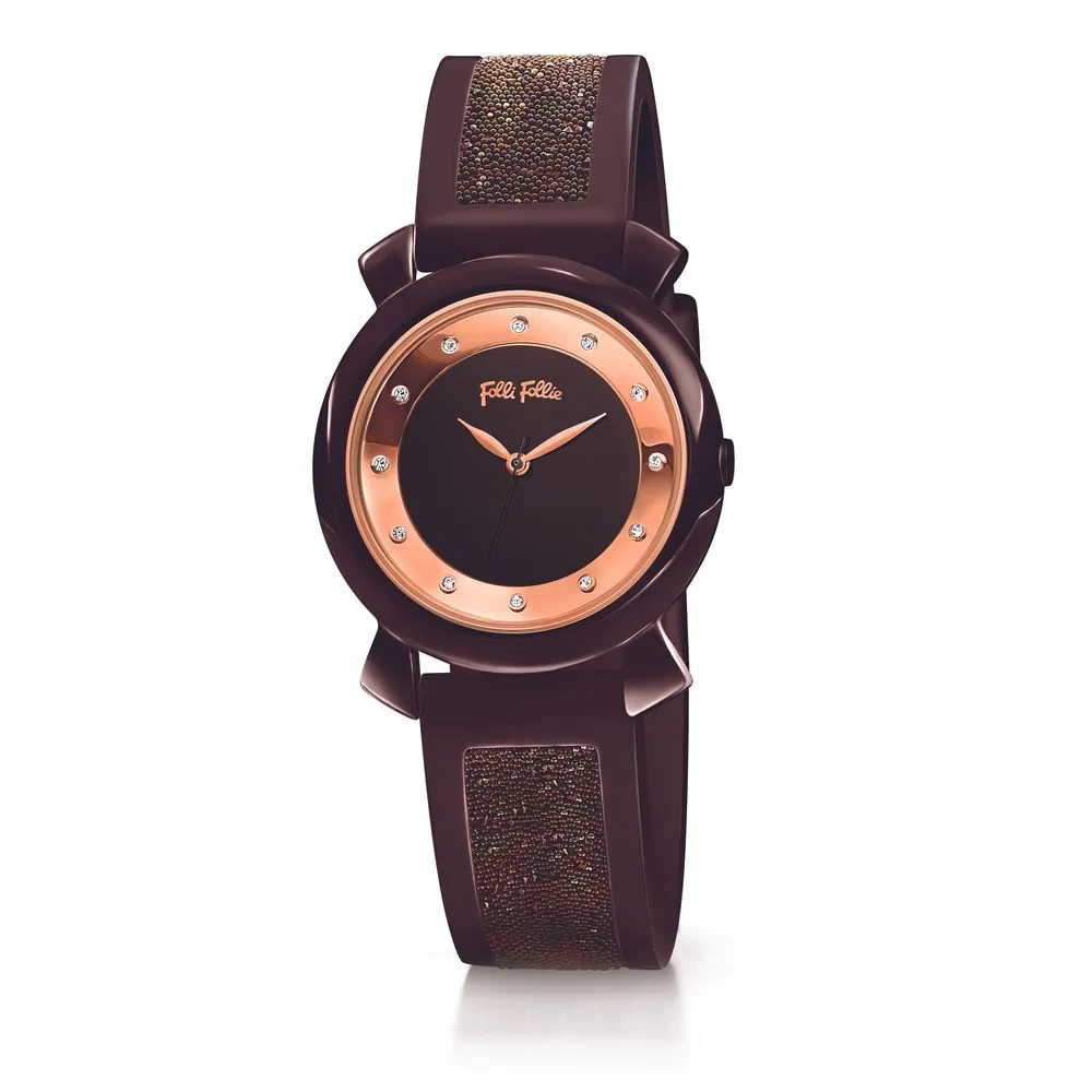 Folli Follie Women's Brown Plastic Watch
