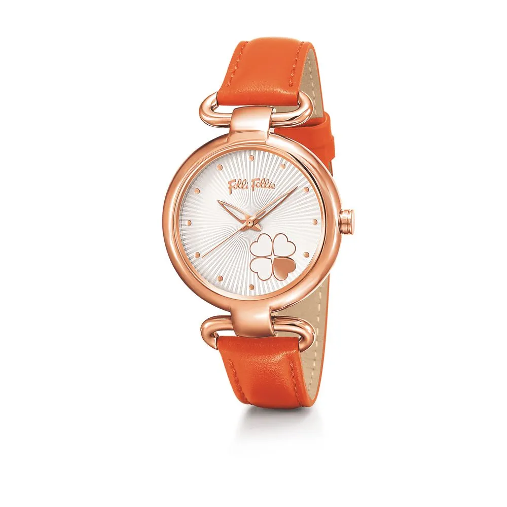 Folli Follie Women's Orange Leather Watch