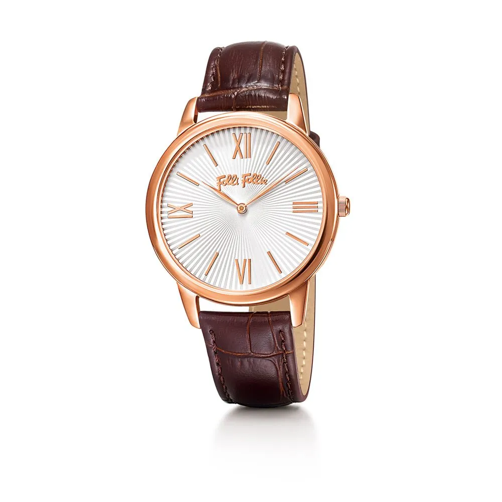 Folli Follie Women's Brown Leather Watch